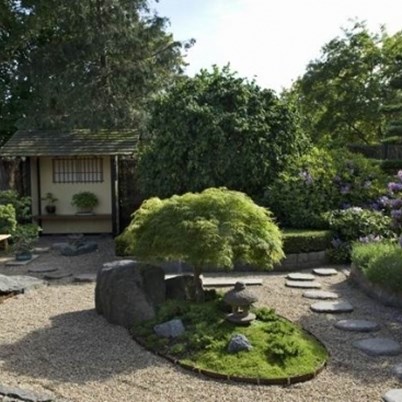 Ventehave i japansk have