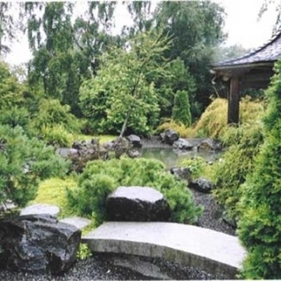 Ved indvielsen af haven sommeren 1996 var haven færdig. Planter i fuldt flor