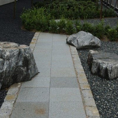 40x40 cm grå granitfliser